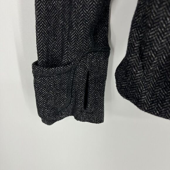 Lululemon Top Size 4 Womens Gray Heathered Herringbone Base Runner 1/2 Zip Rulu - Picture 4 of 8